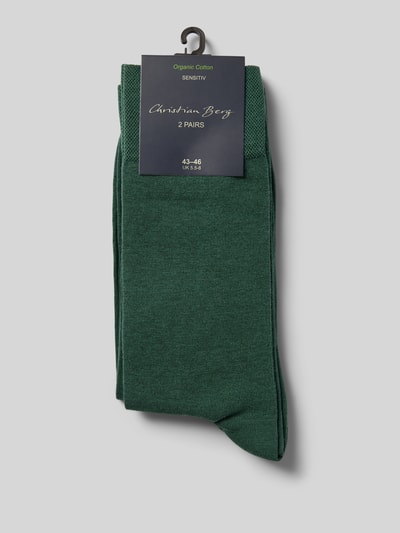 Christian Berg Men Socken mit Label-Detail Bottle 3