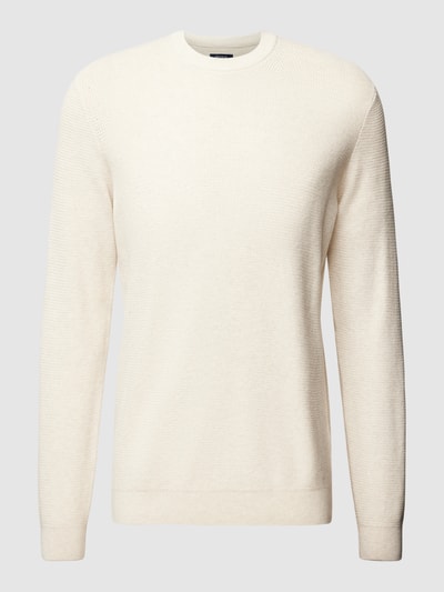 MCNEAL Gebreide pullover met ribboorden Offwhite gemêleerd - 2