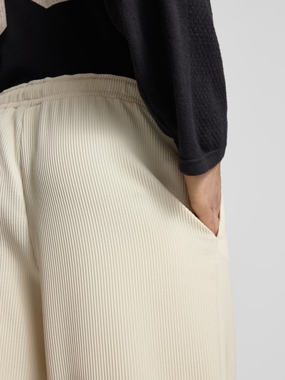 REVIEW Hose mit elastischem Bund und Tunnelzug Ecru 3