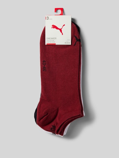 Puma Socken mit Label-Stitching im 3er-Pack Dunkelrot 3