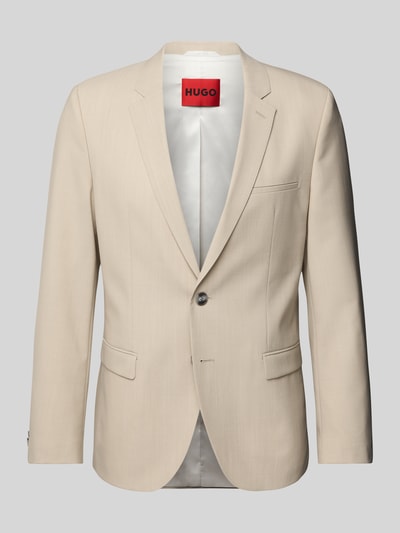 HUGO Slim Fit 2-Knopf-Sakko mit Reverskragen Modell 'Arti' Sand 2