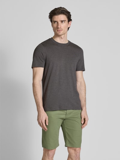 MCNEAL T-Shirt mit geripptem Rundhalsausschnitt Dunkelgrau 4