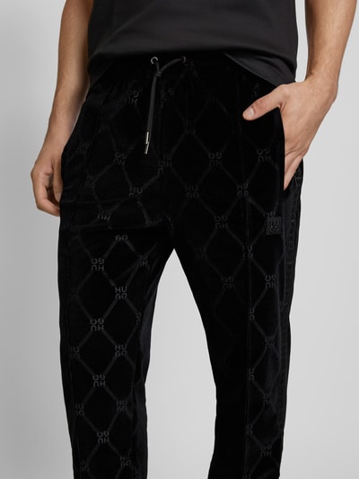 HUGO Sweatpants mit elastischem Bund Modell 'Dislaco' Black 3