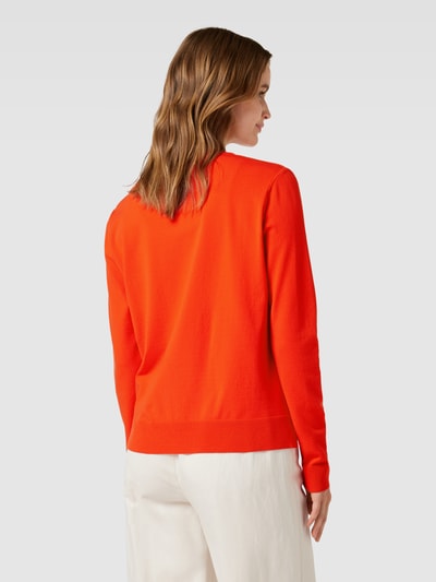 Marc Cain Strickjacke mit Label-Applikation Modell 'ADDITIONS' Hellrot 5