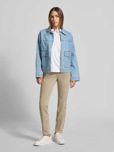 Buena Vista Corduroy broek in 5-pocketmodel met knoopsluiting, model 'MALIBU' Zand - 1