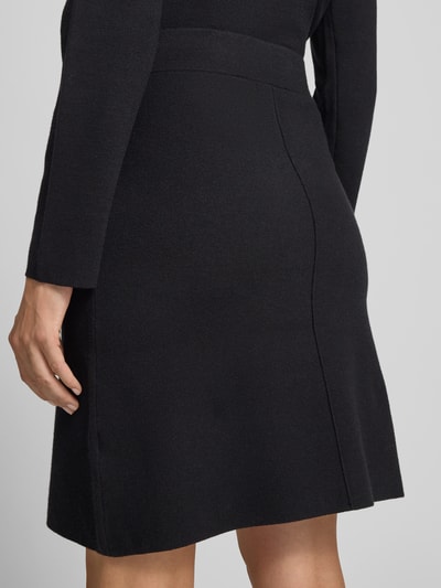 Christian Berg Woman Knielanger Rock aus Viskose-Mix Black 3