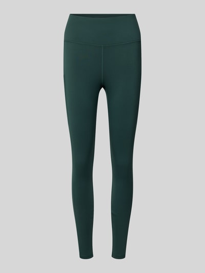 Produktfoto, Slim Fit Leggings mit Logo-Print von Fabletics, elastyczna mieszanka materiałów, krój slim fit, nadruk z logo, kieszenie na nogawkach, szeroki pas