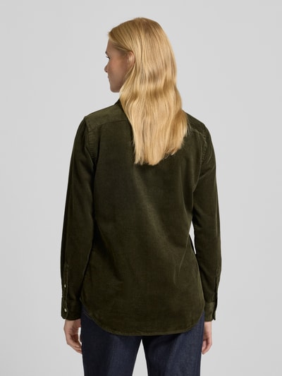 Polo Ralph Lauren Overhemdblouse met labelstitching Olijfgroen - 5