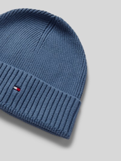 Tommy Hilfiger Strickmütze mit Logo-Detail Jeansblau 2