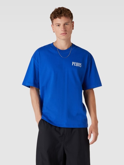 PEQUS T-Shirt mit Logo-Print Royal 4