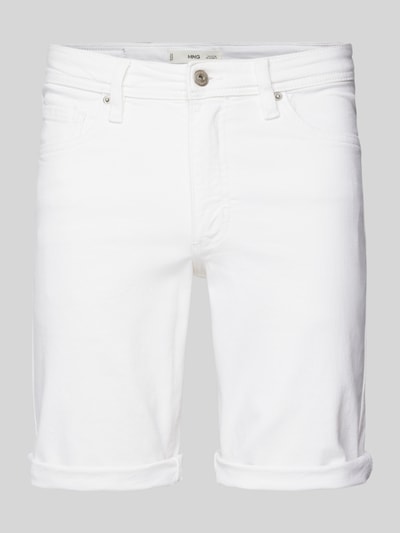 Mango Regular Fit Jeansshorts im 5-Pocket-Design Modell 'NEPTO' Weiss 2