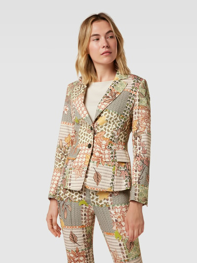 Marc Cain Blazer met all-over motief Oranje - 4