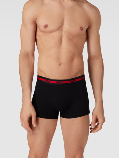 HUGO Nauwsluitende boxershort met logoband Rood - 1