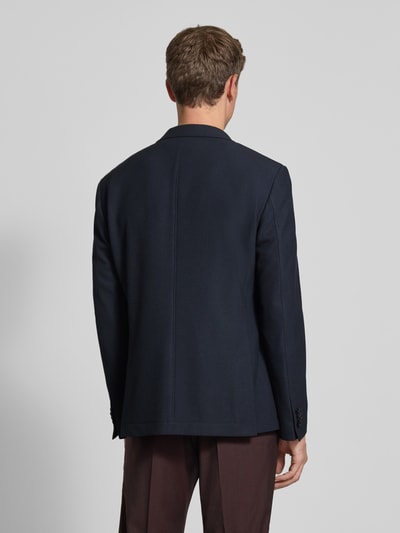 bugatti Regular fit 2-knoops colbert met viscose Marineblauw - 5