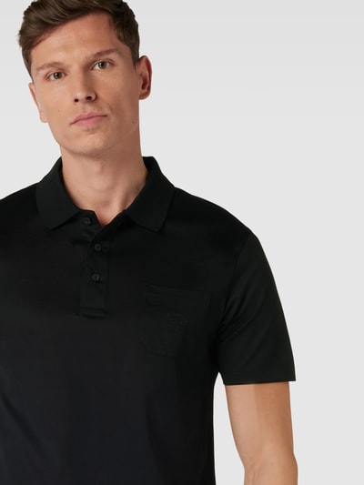 Paul & Shark Regular fit poloshirt in effen design Zwart - 3