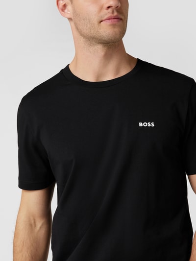 BOSS Green T-Shirt mit Logo-Print Modell 'Tee' Black 3