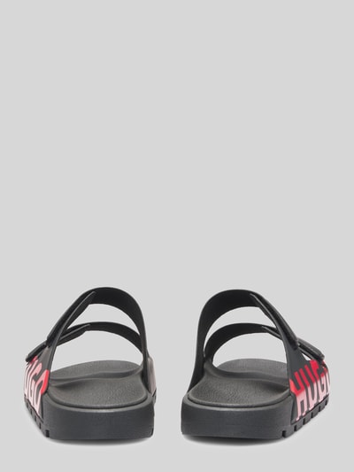 HUGO Sandale mit Logo Print Black 4