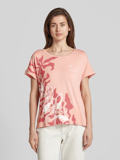 s.Oliver RED LABEL T-Shirt mit Motiv-Print Rosa 4