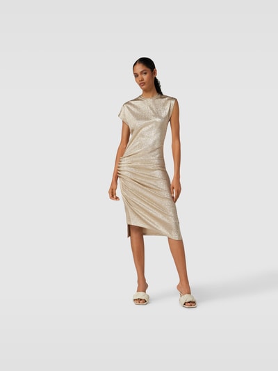 Rabanne Midikleid in schimmernden Design Gold 1