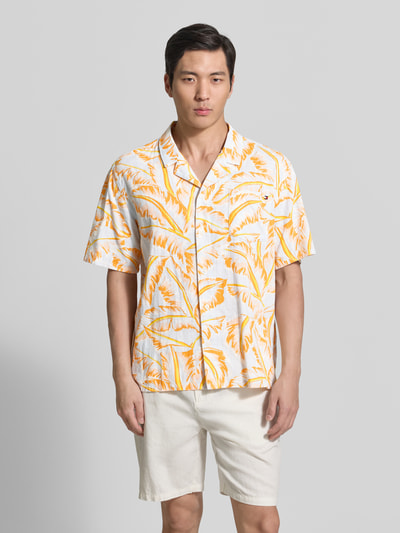 Tommy Hilfiger Regular Fit Freizeithemd aus reiner Baumwolle Modell 'WOVEN BOWLING' Orange 4