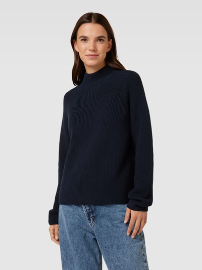 Marc O'Polo Gebreide pullover met opstaande kraag Marineblauw - 4