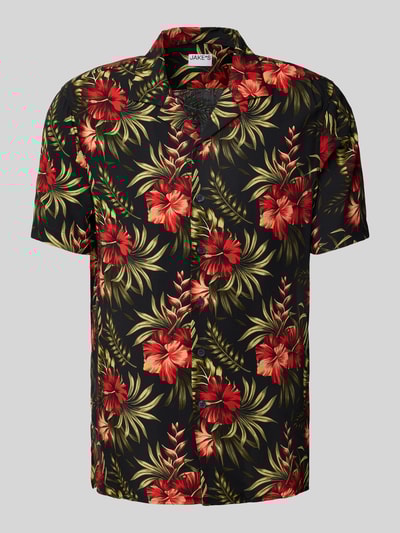 Jake*s Koszula biznesowa o kroju slim fit z listwą guzikową Czerwony 2