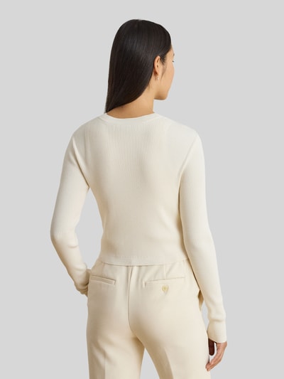 Lauren Ralph Lauren Slim Fit Strickjacke mit Knopf Details Sand 5
