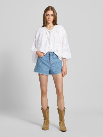 Gina Tricot Blouseshirt met druppelvormige hals Offwhite - 1