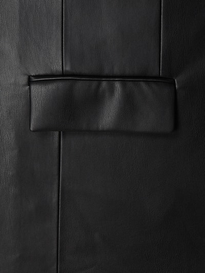 Mango Blazer in Leder-Optik Modell 'MAKI' Schwarz 4