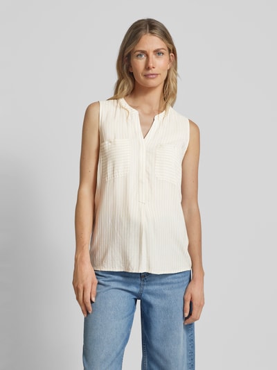 Tom Tailor Blousetop met borstzakken Beige - 4