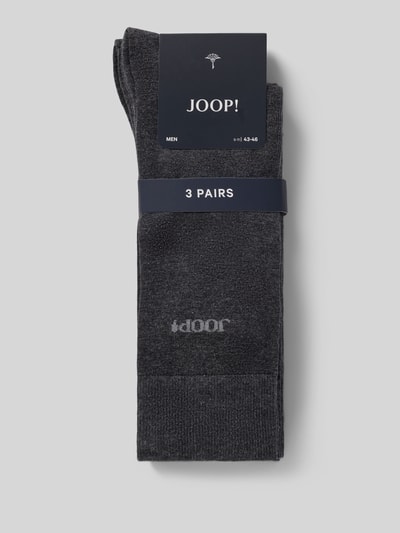 JOOP! COLLECTION Socken aus Baumwoll-Mix im 3er-Pack Anthrazit 3