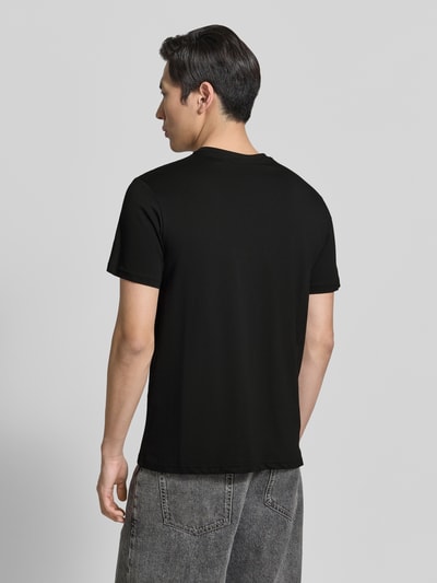 Emporio Armani T-Shirt mit Logo-Patch und Rundhalsausschnitt Black 5