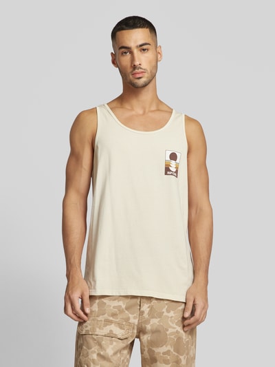 Rip Curl Tanktop met labelprint, model 'SURF' Offwhite - 4