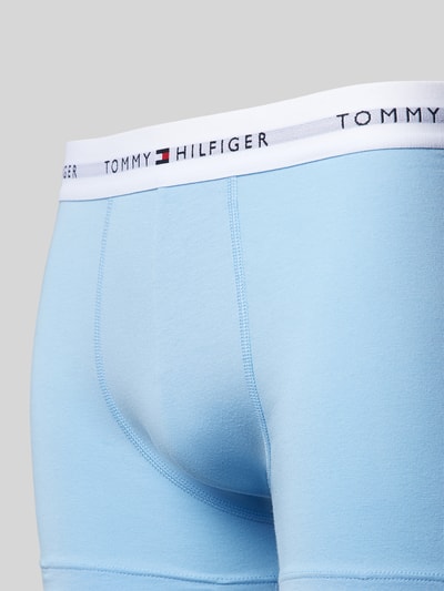 Tommy Hilfiger Trunks mit elastischem Label-Bund im 3er-Pack Blau 2