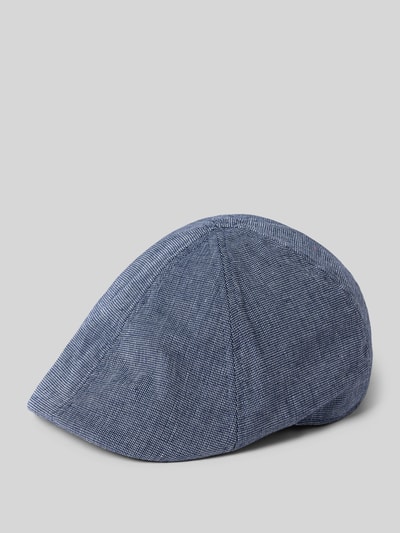 Produktfoto, Schiebermütze Leinen-Mix von Müller Headwear, mieszanka lnu i bawełny, zaokrąglony krój, fakturowany wzór, częściowo elastyczny pas