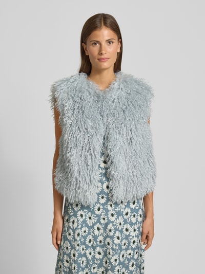 Luisa Cerano Gilet met ronde hals Bleu - 4