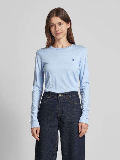 Polo Ralph Lauren Longsleeve mit Label-Stitching Bleu 4