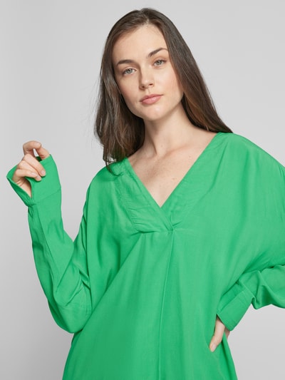 Esprit Blouse van viscose met V-hals Appeltjesgroen - 3