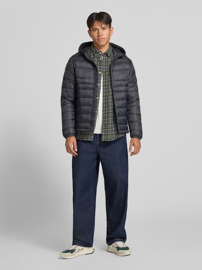 JACK & JONES Kurtka w pikowanym stylu o kroju regular fit model 'KINGSLEY' BLACK 1
