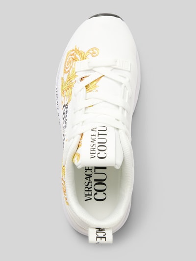 Versace Jeans Couture Sneakers met label- en motiefprint, model 'FONDO DYNAMIC' Wit - 3