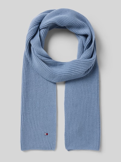 Tommy Hilfiger Schal aus Baumwoll-Kaschmir-Mix Hellblau 1