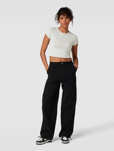 REVIEW Basic Crop Top Hellgrau Melange 1
