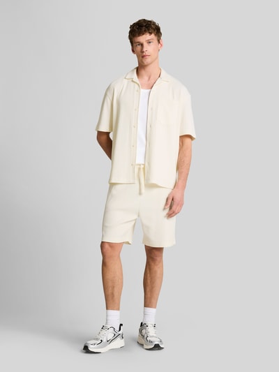 Tom Tailor Denim Regular Fit Sweatshorts aus Baumwoll-Mix Offwhite 1
