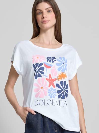 Smith and Soul T-shirt z nadrukiem z motywem i okrągłym dekoltem Biały 3