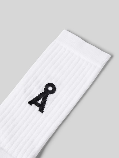 Armedangels Socken mit Logo-Detail Modell 'SAAMUS' Weiss 2