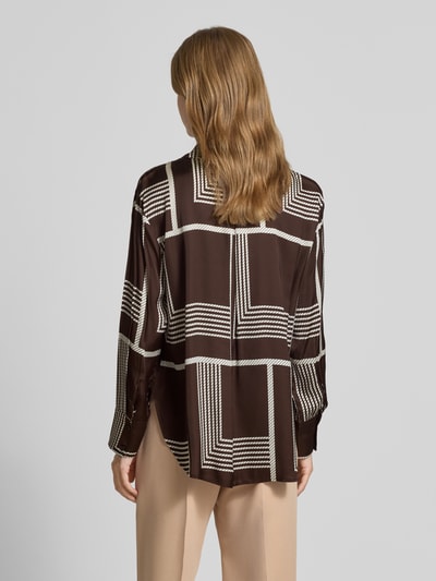 Someday Hemdbluse mit verdeckter Knopfleiste Modell 'Zisi' Dunkelbraun 5