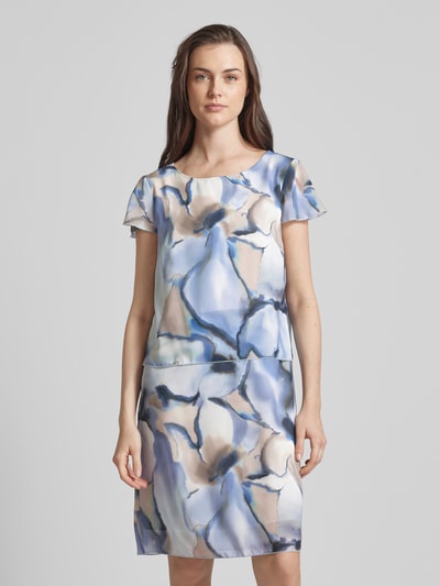 Betty Barclay Knielange jurk in batiklook Lichtblauw - 4