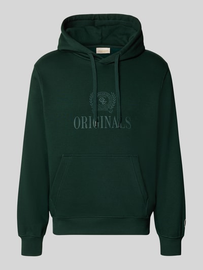JACK & JONES Hoodie aus Baumwoll-Mix Modell 'FREDERIKS' Dunkelgruen 1