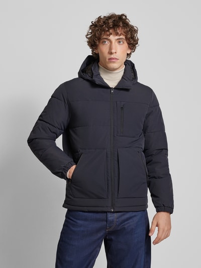 Jack & Jones Steppjacke mit Reißverschlusstaschen Modell 'OTTO' Marine 4