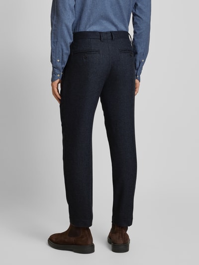 SELECTED HOMME Broek met bandplooien, model 'ALBERTO' Marineblauw - 5